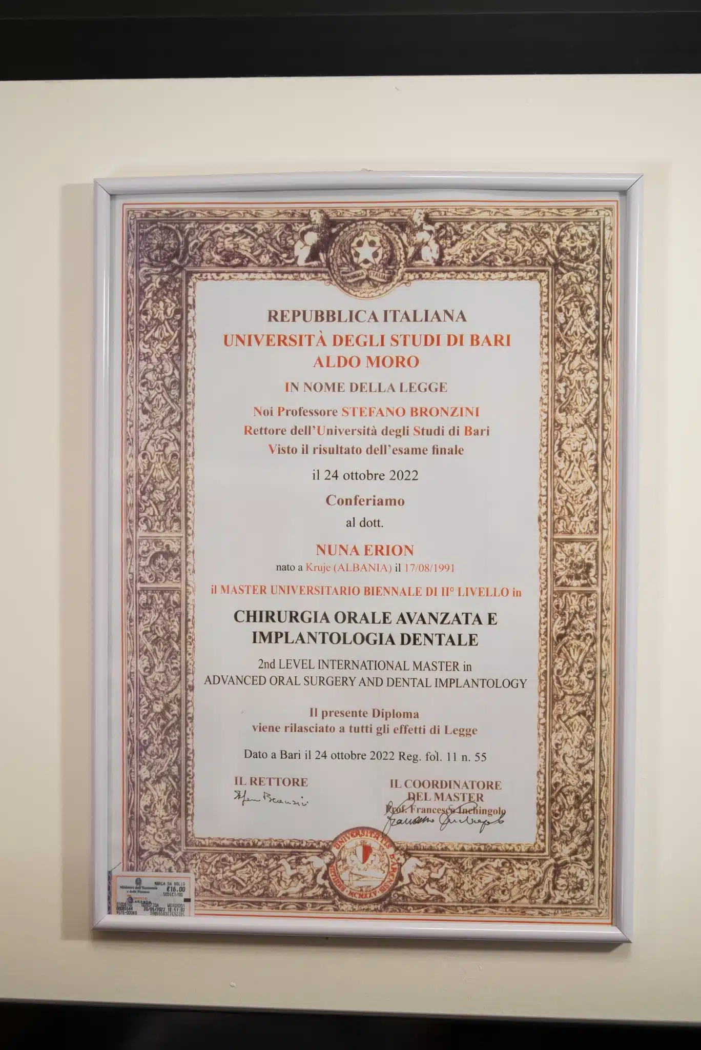 Master Universitario di II Livello in Chirurgia Orale Avanzata